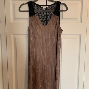BCBGeneration Shimmer Dress Lace Back